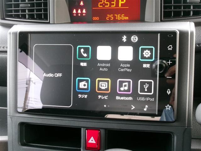 ルーミー Ｘ　トヨタ認定中古車　ＴＶ　パワーウインドウ　Ｂカメラ　衝突軽減装置　キーレスエントリー　ＶＳＣ　スマートストップ　４ＷＤ車　スマートキー　フルセグＴＶ　パワーステアリング　エアコン　ＡＵＸ　ＡＢＳ（5枚目）