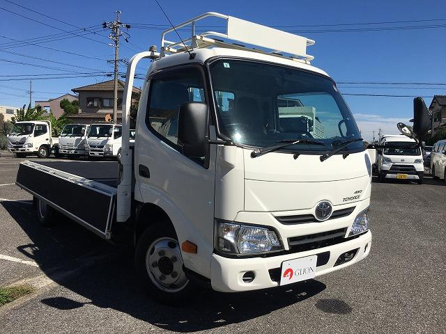 トヨエース ４ＷＤ・２ｔ積・平ボディ・標準ロング・５ＭＴ　４ＷＤ・２ｔ積・平ボディ・標準ロング・５ＭＴ・ルーフラック・ＥＴＣ・アシストゲート・ドアバイザー・フロアマット・荷台内寸　Ｌ４３６０　Ｗ１８０５　Ｈ３８５（10枚目）