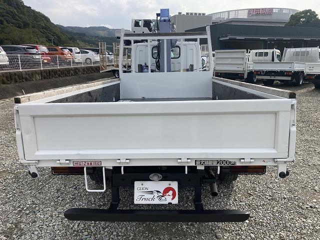 キャンター ２ｔ積・３段クレーン・タダノＺＲ２６３・フックイン・５ＭＴ　２ｔ積・３段クレーン・タダノＺＲ２６３・フックイン・５ＭＴ・３ペダル・荷台鉄板張り・ロープ穴３対・クレーン同年式・メッキパーツ・シートカバー・荷台内寸　Ｌ３４５４　Ｗ１７８８　Ｈ４１０（7枚目）
