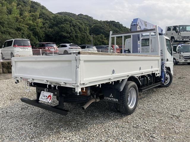 キャンター ２ｔ積・３段クレーン・タダノＺＲ２６３・フックイン・５ＭＴ　２ｔ積・３段クレーン・タダノＺＲ２６３・フックイン・５ＭＴ・３ペダル・荷台鉄板張り・ロープ穴３対・クレーン同年式・メッキパーツ・シートカバー・荷台内寸　Ｌ３４５４　Ｗ１７８８　Ｈ４１０（8枚目）