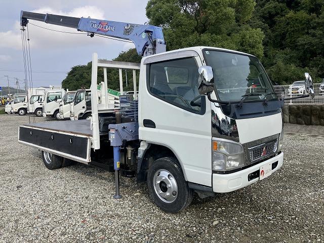 キャンター ２ｔ積・３段クレーン・タダノＺＲ２６３・フックイン・５ＭＴ　２ｔ積・３段クレーン・タダノＺＲ２６３・フックイン・５ＭＴ・３ペダル・荷台鉄板張り・ロープ穴３対・クレーン同年式・メッキパーツ・シートカバー・荷台内寸　Ｌ３４５４　Ｗ１７８８　Ｈ４１０（9枚目）