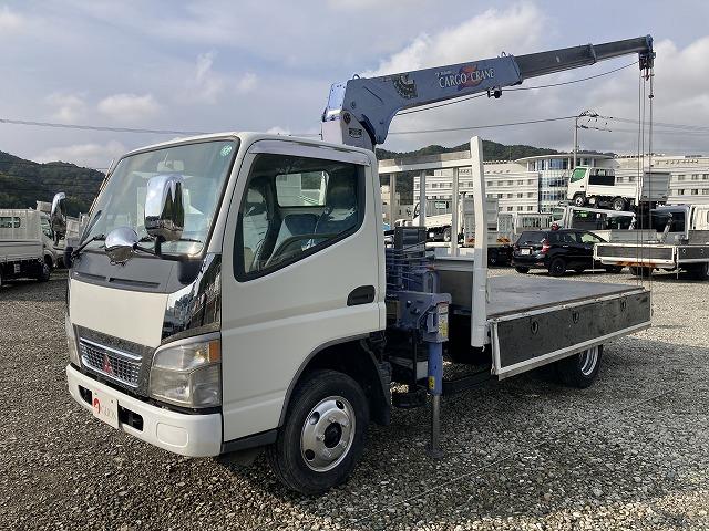 キャンター ２ｔ積・３段クレーン・タダノＺＲ２６３・フックイン・５ＭＴ　２ｔ積・３段クレーン・タダノＺＲ２６３・フックイン・５ＭＴ・３ペダル・荷台鉄板張り・ロープ穴３対・クレーン同年式・メッキパーツ・シートカバー・荷台内寸　Ｌ３４５４　Ｗ１７８８　Ｈ４１０（10枚目）
