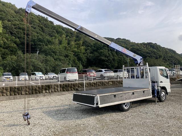 キャンター ２ｔ積・３段クレーン・タダノＺＲ２６３・フックイン・５ＭＴ　２ｔ積・３段クレーン・タダノＺＲ２６３・フックイン・５ＭＴ・３ペダル・荷台鉄板張り・ロープ穴３対・クレーン同年式・メッキパーツ・シートカバー・荷台内寸　Ｌ３４５４　Ｗ１７８８　Ｈ４１０（15枚目）
