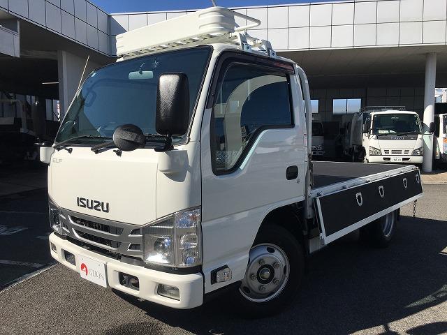 エルフトラック ３ｔ積・平ボディ・６ＭＴ・ＡＥＢＳカメラ付　３ｔ積・平ボディ・６ＭＴ・ＡＥＢＳカメラ・左電格ミラー・坂道発進補助装置・車線逸脱警報装置・アイドリングストップ・ロープ穴４対・ドライブレコーダー（ＳＤ欠）・荷台内寸　Ｌ３１２５　Ｗ１６２２　Ｈ３８１（9枚目）