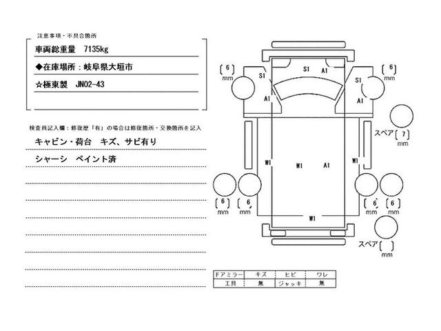 キャンター ２．８５ｔ積・極東フラトップ・５ＭＴ・ラジコン付　２．８５ｔ積　極東フラトップ　５ＭＴ　ラジコン（動作確認）ウィンチ　作業灯　ドアバイザー　フロアマット　荷台内寸　Ｌ５７２５　Ｗ２０７１（53枚目）