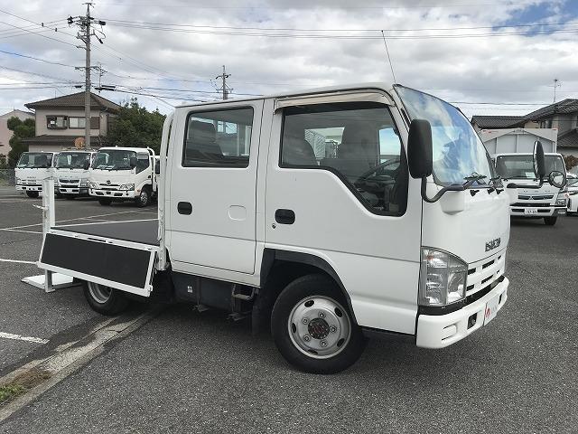 エルフトラック 4WD・垂直パワーゲート付・Wキャブ・AT車 4WD 垂直パワーゲート付 Wキャブ AT車 アイドリングストップ ETC キーレス 荷台内寸 L2056 W1617 H376 ステージ長さ543 極東開発製 V300-1SKT2(10枚目)