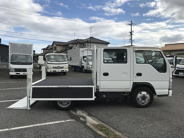 エルフトラック 4WD・垂直パワーゲート付・Wキャブ・AT車 4WD 垂直パワーゲート付 Wキャブ AT車 アイドリングストップ ETC キーレス 荷台内寸 L2056 W1617 H376 ステージ長さ543 極東開発製 V300-1SKT2(12枚目)