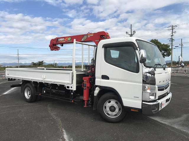 キャンター 3.45t積・4段クレーン・超ロング・ワイド・ラジコン 3.45t積・4段クレーン・UNIC製URG-264・超ロング・ワイド・ラジコン・車線逸脱警報装置・衝突軽減ブレーキ・ETC・Bモニター・左電格ミラーロープフック4対・内寸L4415W2081H384(3枚目)