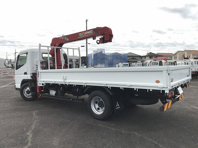 キャンター 3.45t積・4段クレーン・超ロング・ワイド・ラジコン 3.45t積・4段クレーン・UNIC製URG-264・超ロング・ワイド・ラジコン・車線逸脱警報装置・衝突軽減ブレーキ・ETC・Bモニター・左電格ミラーロープフック4対・内寸L4415W2081H384(4枚目)