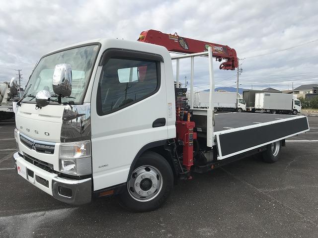 キャンター 3.45t積・4段クレーン・超ロング・ワイド・ラジコン 3.45t積・4段クレーン・UNIC製URG-264・超ロング・ワイド・ラジコン・車線逸脱警報装置・衝突軽減ブレーキ・ETC・Bモニター・左電格ミラーロープフック4対・内寸L4415W2081H384(9枚目)