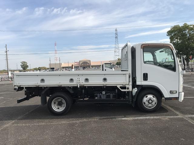 エルフトラック ３ｔ積・セミロング・ワイド・ＡＴ車・平ボディ　・３ｔ積・セミロング・ワイド・ＡＴ車・平ボディ・アイドリングストップ・ＡＳＲ・左電格ミラー・フォグランプ・ＥＴＣ・キーレス・ロープフック＆ロープ穴４対・荷台内寸　Ｌ３５１２　Ｗ１９１９　Ｈ３７６（8枚目）