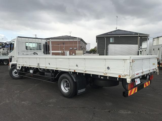 ヒノレンジャー 4t積・6MT・6200平ボディ・アシストゲート 6200ボディ・6MT・4t積・左電格ミラー・ロープ穴4対・ETC・フォグライト・荷台内寸 L6212 W2147 H398・灰皿1つ欠・看板消し跡・キャビン・荷台 キズ、サビ、凹み有り(6枚目)