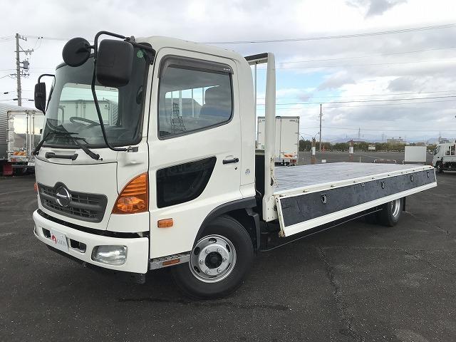 ヒノレンジャー 4t積・6MT・6200平ボディ・アシストゲート 6200ボディ・6MT・4t積・左電格ミラー・ロープ穴4対・ETC・フォグライト・荷台内寸 L6212 W2147 H398・灰皿1つ欠・看板消し跡・キャビン・荷台 キズ、サビ、凹み有り(10枚目)