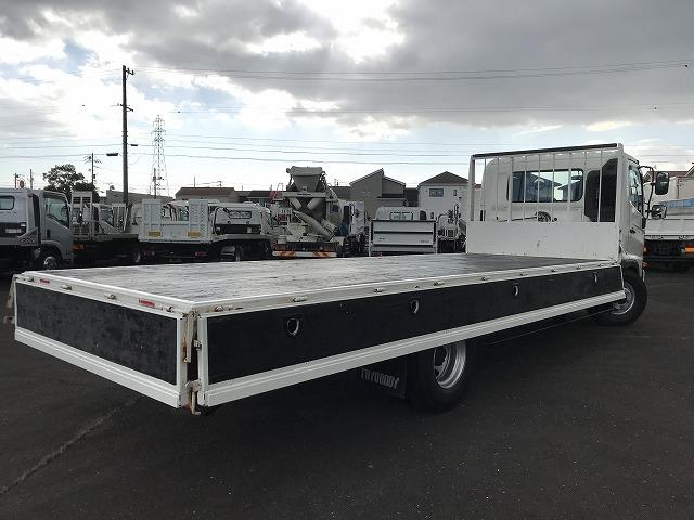 ヒノレンジャー 4t積・6MT・6200平ボディ・アシストゲート 6200ボディ・6MT・4t積・左電格ミラー・ロープ穴4対・ETC・フォグライト・荷台内寸 L6212 W2147 H398・灰皿1つ欠・看板消し跡・キャビン・荷台 キズ、サビ、凹み有り(15枚目)