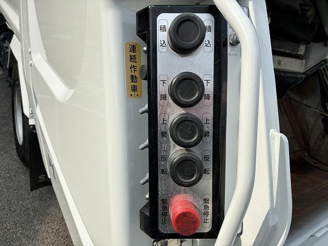 エルフトラック 新明和Ｇ－ＰＸプレス式パッカー・塵芥車・６立米　新明和Ｇ－ＰＸ（ＧＴ０６４）・６立米・プレス式・連続スイッチ・汚水タンク・Ｂモニター・坂道発進補助装置・左電格ミラー・キーレス（36枚目）