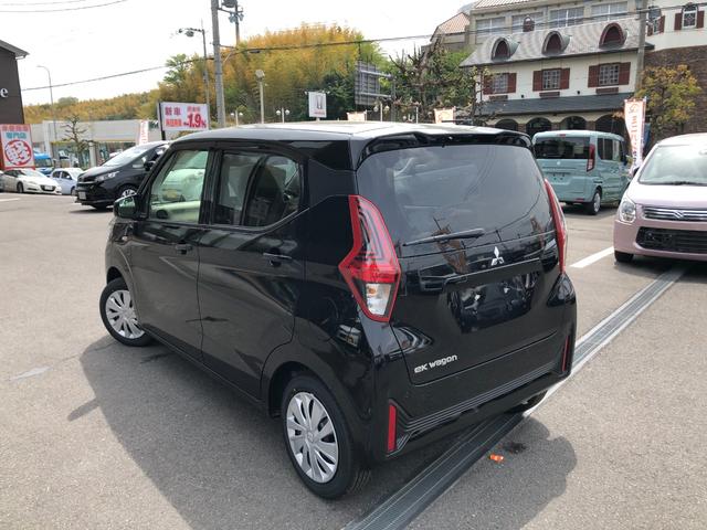 ｅＫワゴン Ｍ　届出済未使用車　衝突軽減ブレーキバックカメラ　クリアランスソナー　レーンアシスト　衝突被害軽減システム　オートライト　スマートキー　アイドリングストップ　電動格納ミラー　シートヒーター　ベンチシート（21枚目）