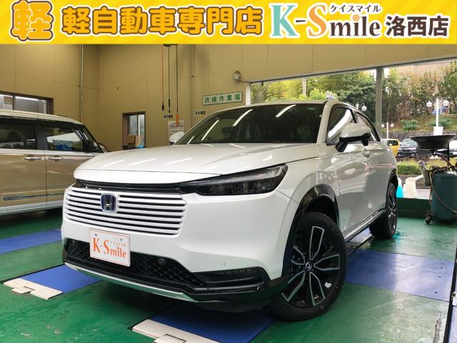 ヴェゼル ｅ：ＨＥＶ　Ｚ　登録済未使用車　衝突軽減ブレーキ　バックカメラ　クリアランスソナー　オートクルーズコントロール　レーンアシスト　衝突被害軽減システム　オートライト　ＬＥＤヘッドランプ　電動リアゲート　アルミホイール（7枚目）