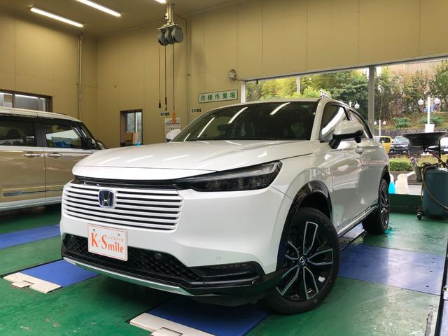 ヴェゼル ｅ：ＨＥＶ　Ｚ　登録済未使用車　衝突軽減ブレーキ　バックカメラ　クリアランスソナー　オートクルーズコントロール　レーンアシスト　衝突被害軽減システム　オートライト　ＬＥＤヘッドランプ　電動リアゲート　アルミホイール（8枚目）