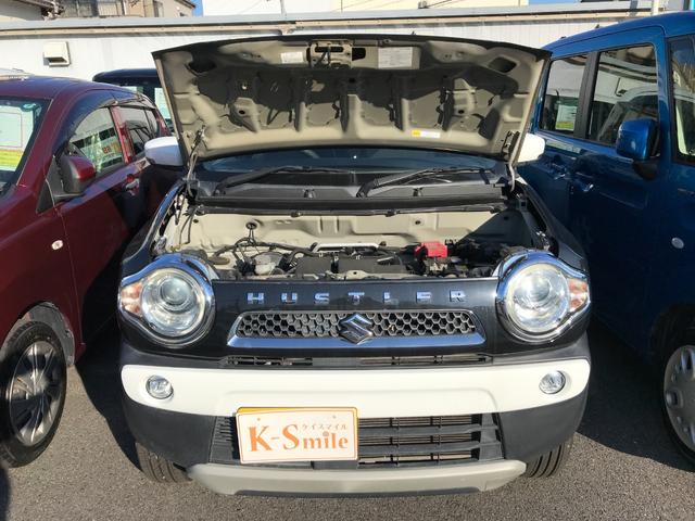 ハスラー Jスタイル ETC バックカメラ TV 衝突被害軽減システム HID スマートキー アイドリングストップ 電動格納ミラー シートヒーター ベンチシート CVT 盗難防止システム ABS ESC CD DVD再生(25枚目)