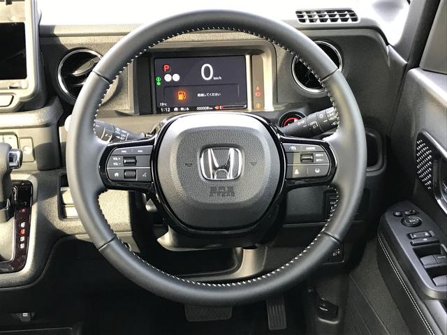 N-BOXカスタム コーディネートスタイル 両側電動スライドドア クリアランスソナー オートクルーズコントロール レーンアシスト 衝突被害軽減システム オートライト LEDヘッドランプ スマートキー アイドリングストップ 電動格納ミラー(7枚目)