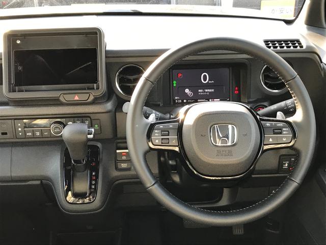 Ｎ－ＢＯＸカスタム ターボ　両側電動スライドドア　クリアランスソナー　オートクルーズコントロール　レーンアシスト　衝突被害軽減システム　オートライト　ＬＥＤヘッドランプ　スマートキー　アイドリングストップ　電動格納ミラー（8枚目）