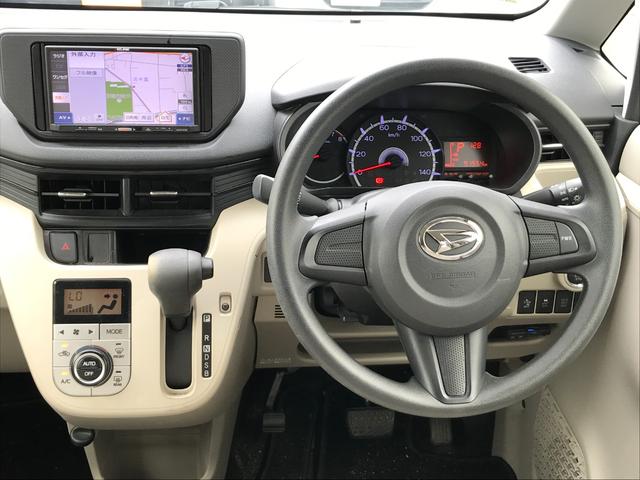 ムーヴ Ｘ　ＳＡ　ＥＴＣ　ナビ　ＴＶ　クリアランスソナー　衝突被害軽減システム　オートライト　スマートキー　アイドリングストップ　電動格納ミラー　ベンチシート　ＣＶＴ　盗難防止システム　ＡＢＳ　ＥＳＣ　ＣＤ　ＵＳＢ（8枚目）