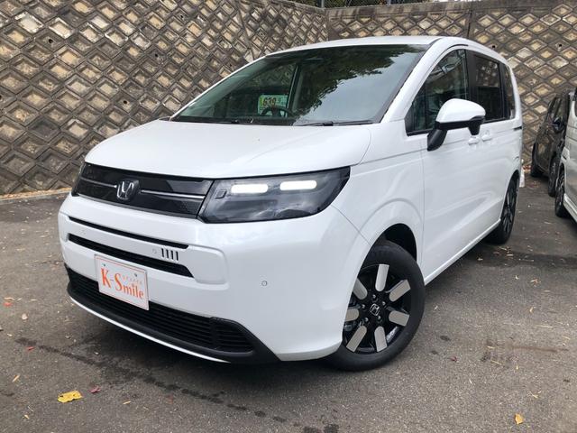 フリード エアー EX クリアランスソナー オートクルーズコントロール レーンアシスト 衝突被害軽減システム 両側電動スライドドア オートライト LEDヘッドランプ スマートキー 電動格納ミラー シートヒーター 3列シート(5枚目)