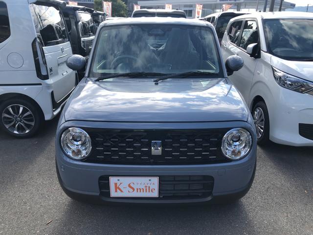 アルトラパン ハイブリッドL 全周囲カメラ クリアランスソナー レーンアシスト 衝突被害軽減システム オートライト LEDヘッドランプ スマートキー アイドリングストップ 電動格納ミラー シートヒーター ベンチシート CVT(6枚目)