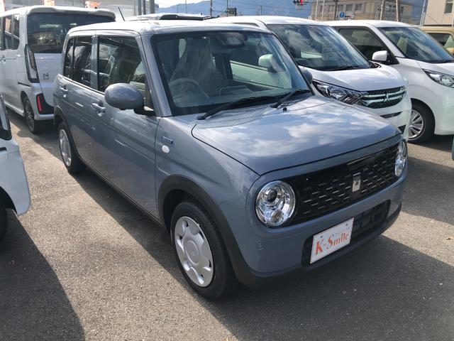 アルトラパン ハイブリッドL 全周囲カメラ クリアランスソナー レーンアシスト 衝突被害軽減システム オートライト LEDヘッドランプ スマートキー アイドリングストップ 電動格納ミラー シートヒーター ベンチシート CVT(7枚目)