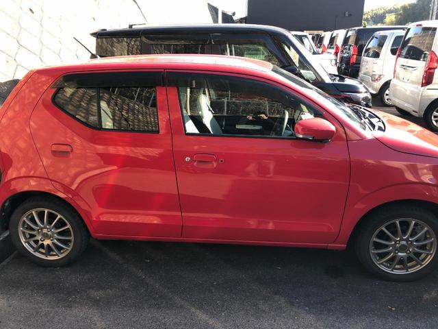 アルト Ｘ　ＥＴＣ　バックカメラ　ナビ　ＴＶ　衝突被害軽減システム　スマートキー　アイドリングストップ　電動格納ミラー　シートヒーター　ＣＶＴ　盗難防止システム　ＡＢＳ　ＥＳＣ　ＣＤ　アルミホイール（8枚目）