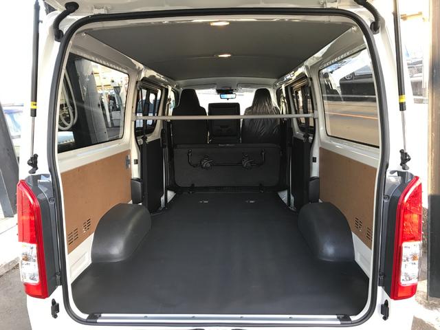ハイエースバン ロングＤＸ　ＧＬパッケージ　ＥＴＣ　クリアランスソナー　レーンアシスト　衝突被害軽減システム　両側スライドドア　オートマチックハイビーム　オートライト　キーレスエントリー　電動格納ミラー　ＡＴ　１００Ｖ電源（35枚目）