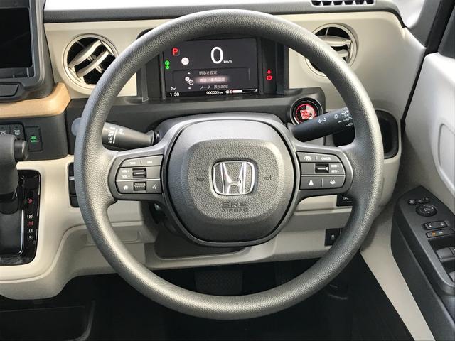 Ｎ－ＢＯＸ ベースグレード　両側スライド・片側電動　クリアランスソナー　オートクルーズコントロール　レーンアシスト　衝突被害軽減システム　オートライト　ＬＥＤヘッドランプ　スマートキー　アイドリングストップ　電動格納ミラー（9枚目）