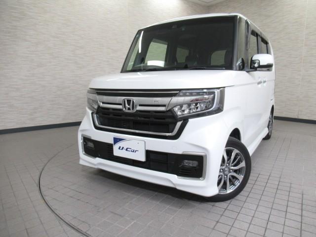 N-BOXカスタム L 両席電動スライドドア 1オーナー アルミ サイドエアバッグ ナビTV キーフリーシステム LEDライト リアカメ クルーズコントロール AC DVD視聴可能 スマキー 横滑り防止 フルセグTV ABS(4枚目)