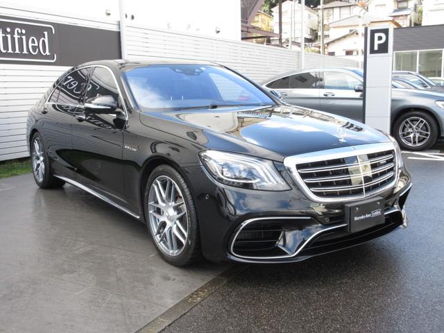 Ｓ６３　ロング　レーダーセーフティパッケージ　３６０度カメラシステム　Ｂｕｒｍｅｓｔｅｒサラウンドシステム　パノラミックスライディングルーフ　シートベンチレーター　タイヤ４本新品交換済み　ワンオーナー(4枚目)