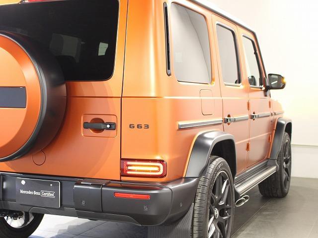 Ｇ６３　マグノヒーローエディション　マグノコッパーオレンジ／１００台限定車／本革シート／シートベンチレーター／シートヒーター／メモリー付きパワーシート／ナビゲーション／バックカメラ／全周囲カメラ／ＡＣＣ／ＥＴＣ／ワンオーナー／認定中古車(21枚目)