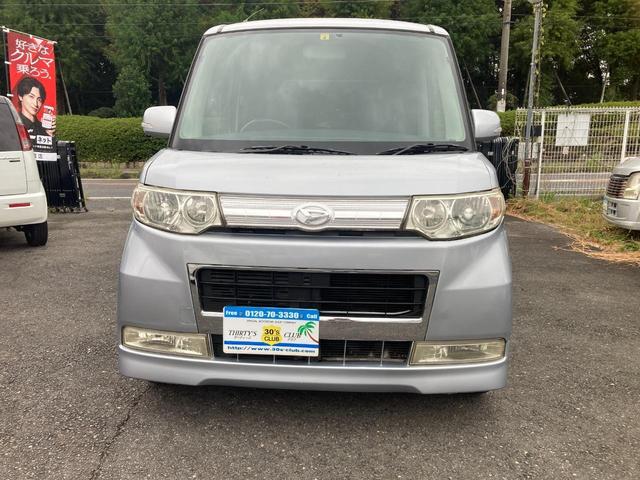 タント カスタムX 禁煙車 スマートキー オートエアコン サイドウインカーミラー CDオーディオ 燃費基準プラス5%達成車 低排出ガス車 助手席側後部スライドドア 助手席側センターピラーレス(6枚目)