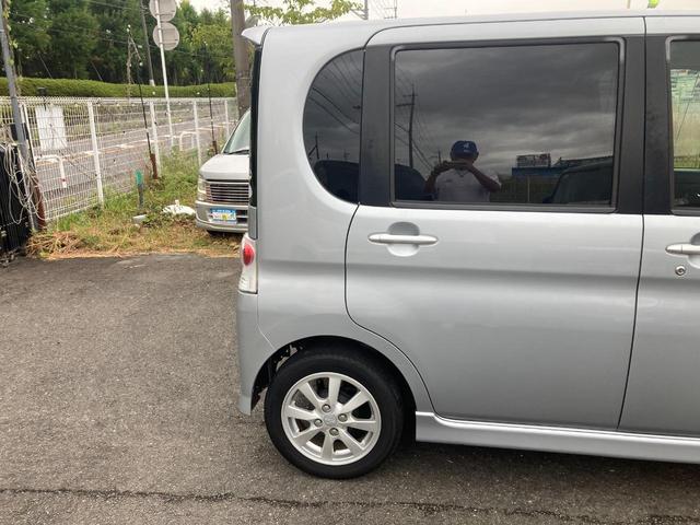 タント カスタムX 禁煙車 スマートキー オートエアコン サイドウインカーミラー CDオーディオ 燃費基準プラス5%達成車 低排出ガス車 助手席側後部スライドドア 助手席側センターピラーレス(14枚目)