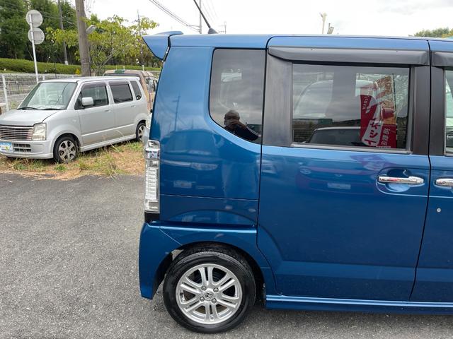 N-BOXカスタム G・Lパッケージ 禁煙車 スマートキー(スペアキー付き) 助手席側後部オートスライドドア 格納式リモコンウィンカーミラー 辞すチャージャーヘッドライト フォグランプ 純正アルミホイール(165/55R14)ETC(16枚目)
