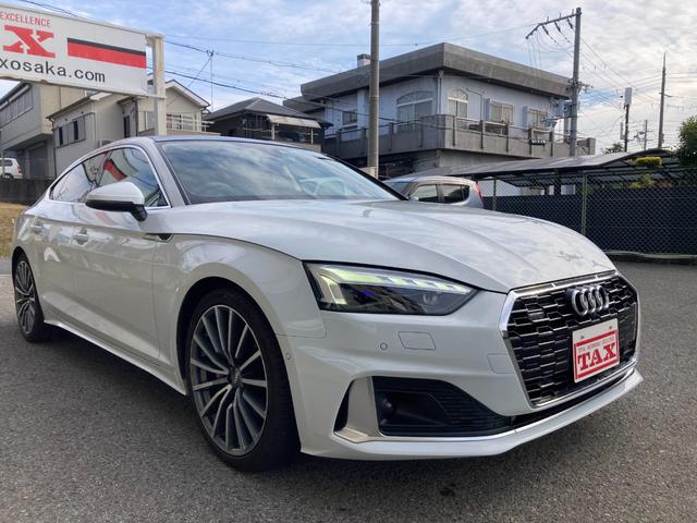 Ａ５スポーツバック ４０ＴＤＩクワトロ　アドバンスド　ラグジュアリーパッケージ　レーザーライトパッケージ　パークアシストパッケージ　パノラマサンルーフ　１９インチアルミホイール　純正ナビ　全周囲カメラ　フルセグＴＶ　全席シートヒーター　ステアリングヒータ（4枚目）
