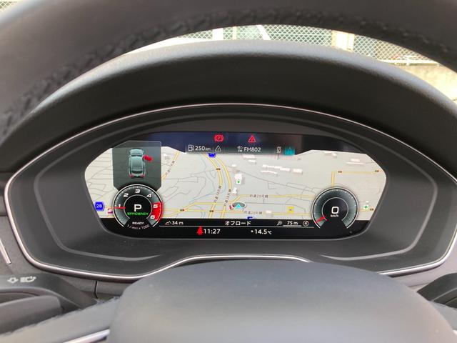 Ａ５スポーツバック ４０ＴＤＩクワトロ　アドバンスド　ラグジュアリーパッケージ　レーザーライトパッケージ　パークアシストパッケージ　パノラマサンルーフ　１９インチアルミホイール　純正ナビ　全周囲カメラ　フルセグＴＶ　全席シートヒーター　ステアリングヒータ（23枚目）