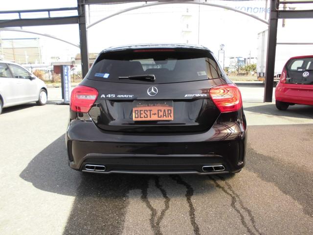 Ａ４５　ＡＭＧ　４マチック　禁煙車　ＡＭＧアドバンスドＰＫＧ　レーダーセーフティＰＫＧ　キーレスゴー　ＡＣＣ　ＢＬＩＳ　ＲＫＡ　黒革パフォーマンスシート　シートヒーター　純正ナビ　フルセグ　ＥＴＣ　Ｂカメラ　ＧＰＳレーダー(7枚目)