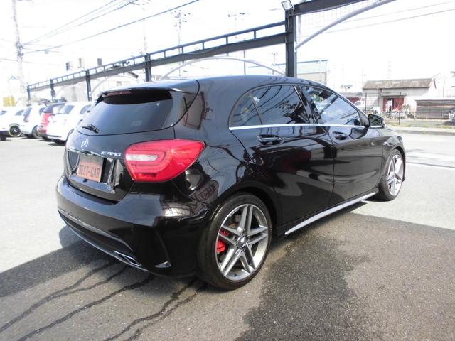 Ａ４５　ＡＭＧ　４マチック　禁煙車　ＡＭＧアドバンスドＰＫＧ　レーダーセーフティＰＫＧ　キーレスゴー　ＡＣＣ　ＢＬＩＳ　ＲＫＡ　黒革パフォーマンスシート　シートヒーター　純正ナビ　フルセグ　ＥＴＣ　Ｂカメラ　ＧＰＳレーダー(8枚目)