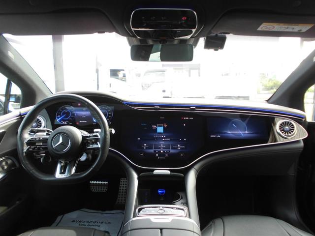 EQE EQE53 4マチック+ 左H EXCPKG デジタルインテリアPKG エナジャイジングPKG パノラマSR レーダーセーフティ HUD 黒革パワーシート ベンチレーション ナビTV ETC 360カメラ 前後ドラレコ(9枚目)