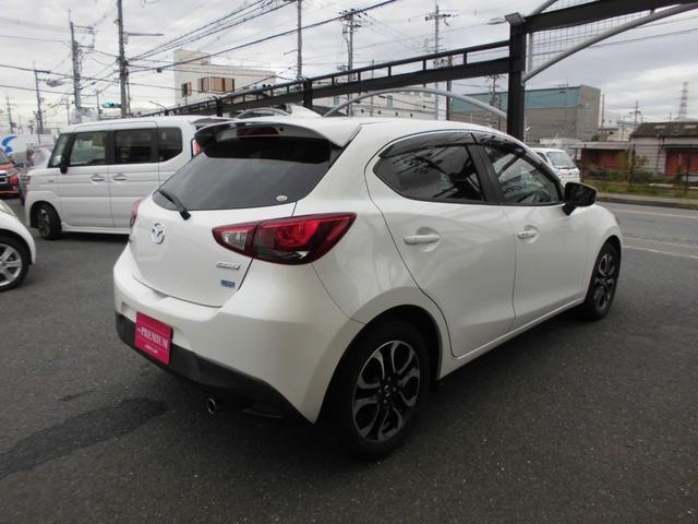 デミオ XDツーリング Lパッケージ 純正SDナビ フルセグTV LEDヘッドライト ETC クルコン BSM スマートキー プッシュスタート ヘッドアップディスプレイ スマートシティブレーキ ETC ドラレコ 取説 スペアキー(8枚目)