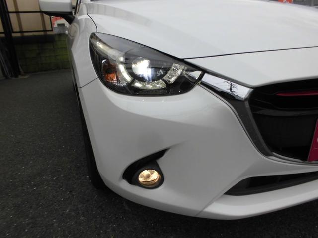 デミオ XDツーリング Lパッケージ 純正SDナビ フルセグTV LEDヘッドライト ETC クルコン BSM スマートキー プッシュスタート ヘッドアップディスプレイ スマートシティブレーキ ETC ドラレコ 取説 スペアキー(20枚目)