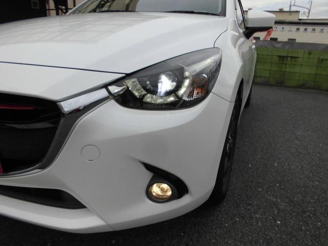 デミオ XDツーリング Lパッケージ 純正SDナビ フルセグTV LEDヘッドライト ETC クルコン BSM スマートキー プッシュスタート ヘッドアップディスプレイ スマートシティブレーキ ETC ドラレコ 取説 スペアキー(21枚目)