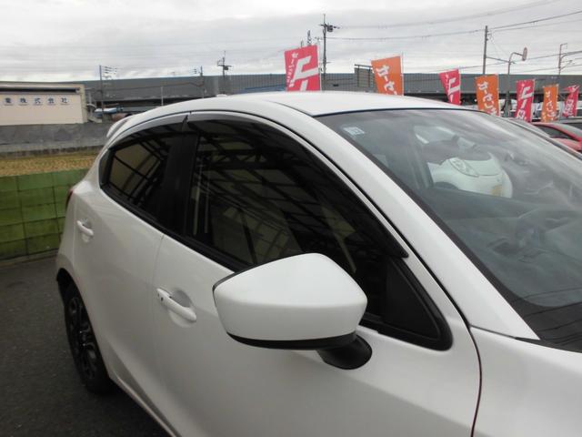 デミオ XDツーリング Lパッケージ 純正SDナビ フルセグTV LEDヘッドライト ETC クルコン BSM スマートキー プッシュスタート ヘッドアップディスプレイ スマートシティブレーキ ETC ドラレコ 取説 スペアキー(22枚目)