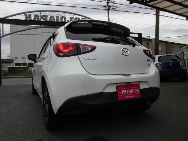 デミオ XDツーリング Lパッケージ 純正SDナビ フルセグTV LEDヘッドライト ETC クルコン BSM スマートキー プッシュスタート ヘッドアップディスプレイ スマートシティブレーキ ETC ドラレコ 取説 スペアキー(24枚目)