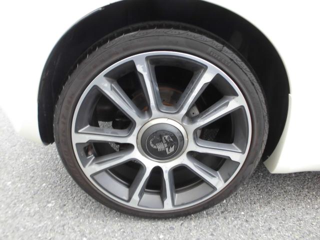 アバルト５９５ ツーリズモ　１オーナー　禁煙車　後期モデル　アイスホワイト　１６５ＰＳ　パドルシフト　ＴＦＴ液晶　純正１７ＡＷ　茶革　２ＤＩＮナビ　フルセグ　ＥＴＣ　アルミペダル（32枚目）