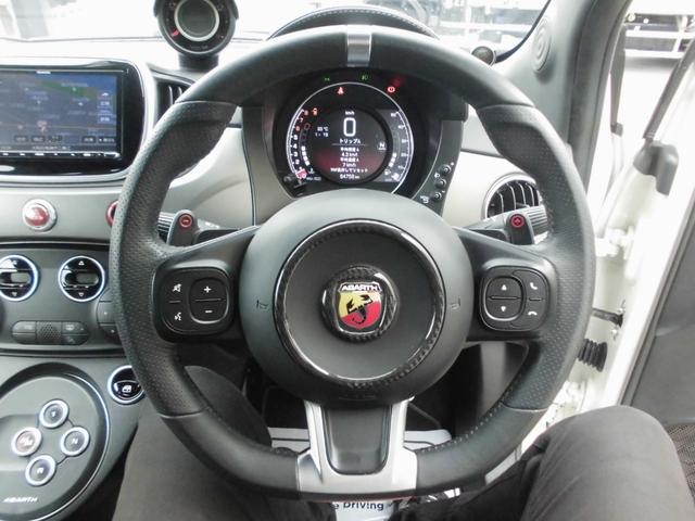 アバルト５９５ ツーリズモ　１オーナー　禁煙車　後期モデル　アイスホワイト　１６５ＰＳ　パドルシフト　ＴＦＴ液晶　純正１７ＡＷ　茶革　２ＤＩＮナビ　フルセグ　ＥＴＣ　アルミペダル（43枚目）